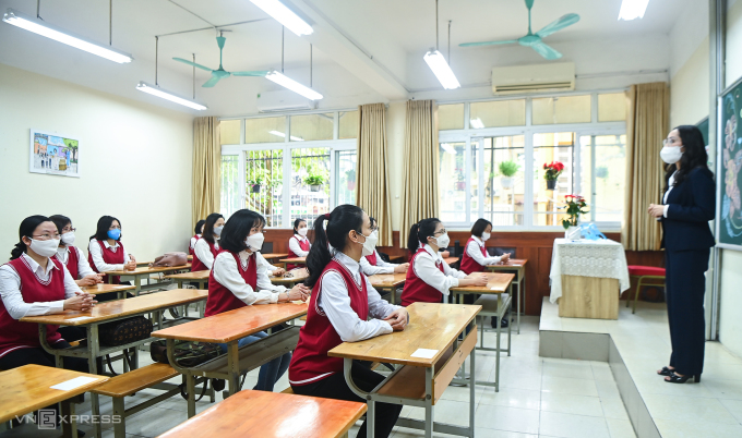Đề xuất lớp 1-6 nội thành Hà Nội đến trường vào tháng 3